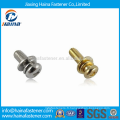 Stock Cross Recessed Small Pan Head Screws with Spring and Plain Washer